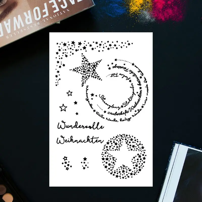 Пособия по немецкому языку Star DIY силиконовый прозрачный штамп цепляться