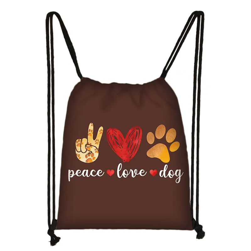 Милая собака принт Чихуахуа сумка-мешок Женская Повседневный Рюкзак для