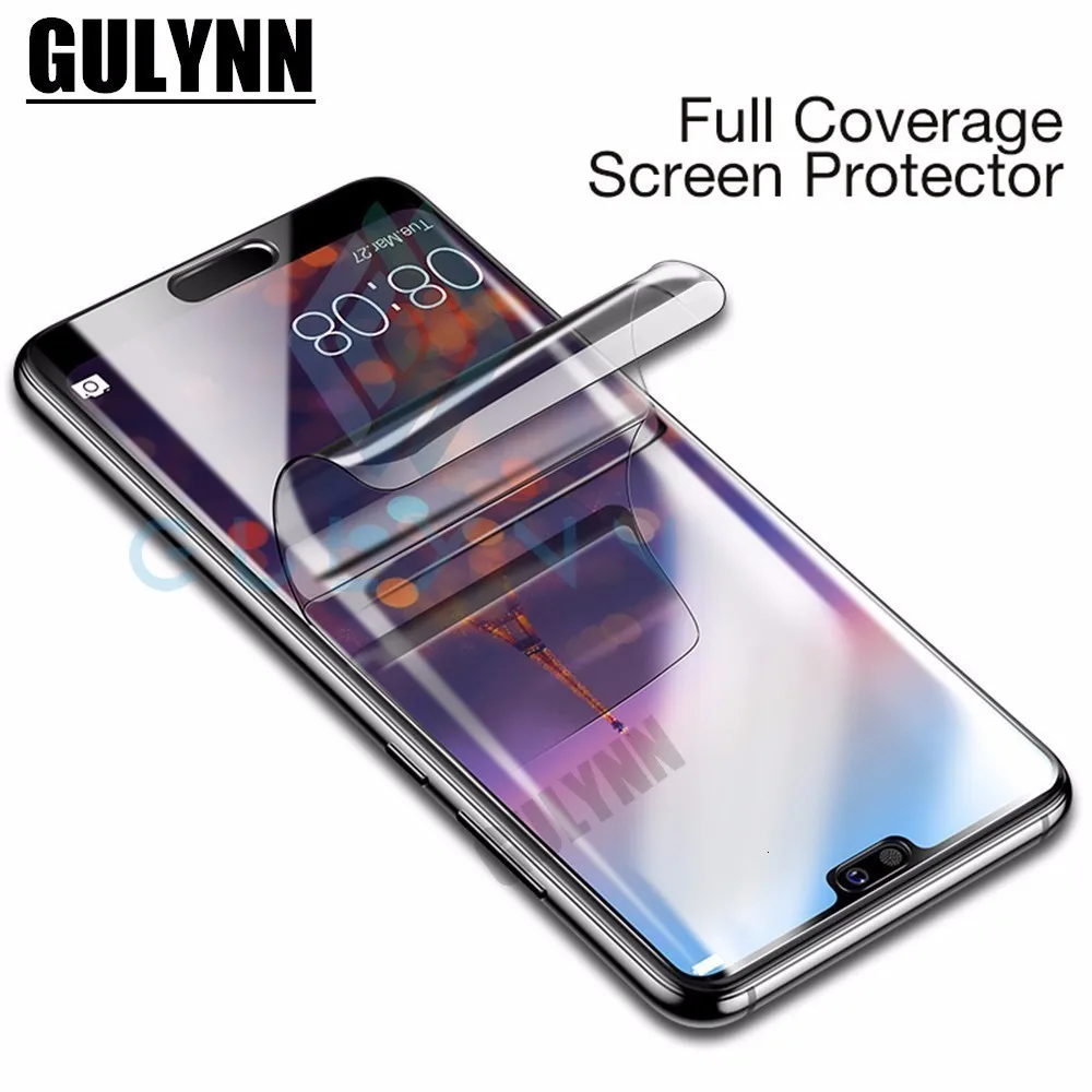 8D полностью изогнутая Гидрогелевая Защитная пленка для huawei Honor 10 8X7X9 Защитная пленка для mate 20 P20 P 30 Lite Pro