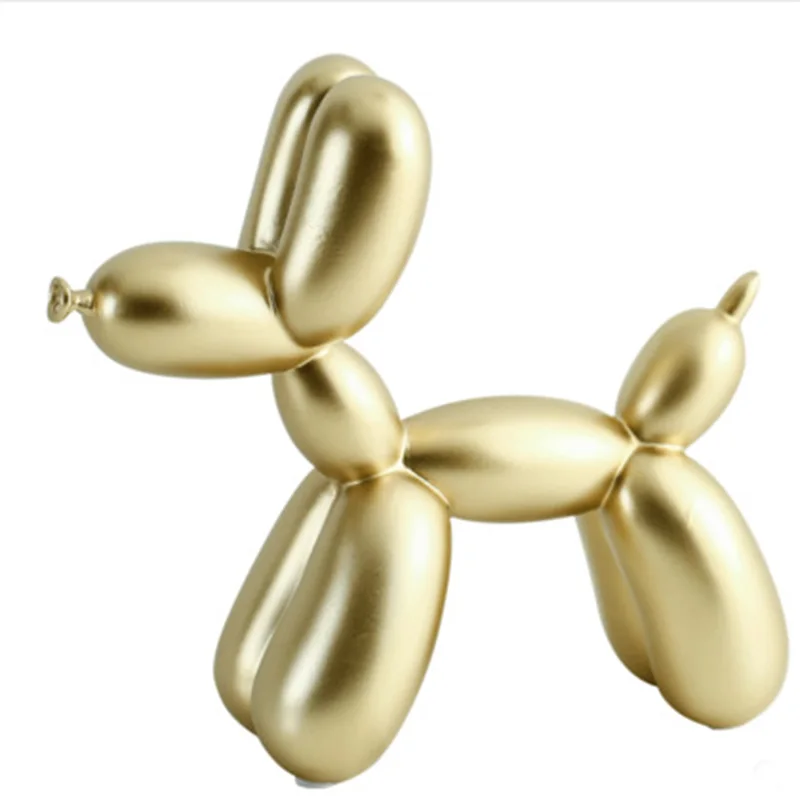 

Nordic Resin Dog Crafts Balloon Dog Sculpture Home Modern Living Room Desktop Office Accessories Decoration Small Animals