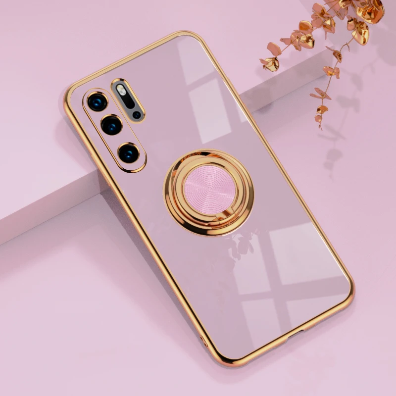 Роскошный мягкий силиконовый чехол с покрытием для Huawei P40Pro P50 Pro P40 Lite P30Pro