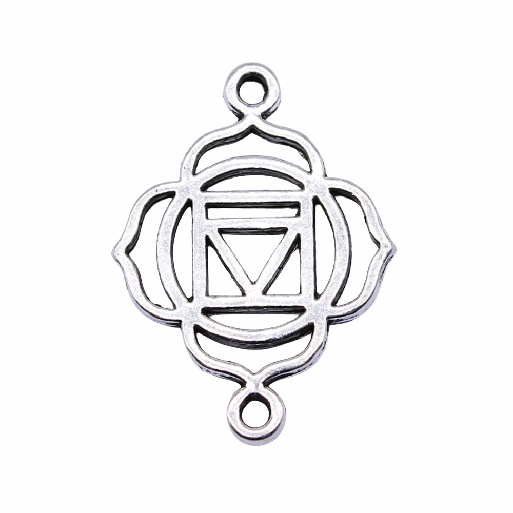 

14 шт., подвеска в виде чакры, 20 х14 мм