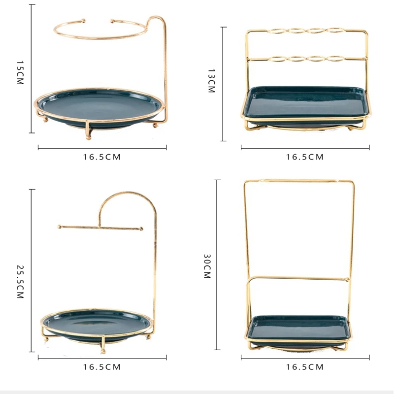 Скандинавский креативный Настольный металлический органайзер для косметики