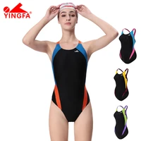 one piece swimsuit yingfa 976 professional training sport women swimwear quick dry bathing suit female