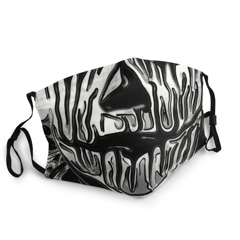 

Halloween Horror Mask Reusable Unisex Mouth Face Mask Spooky Anti Haze Dustproof Protection Cover Respirator Muffle