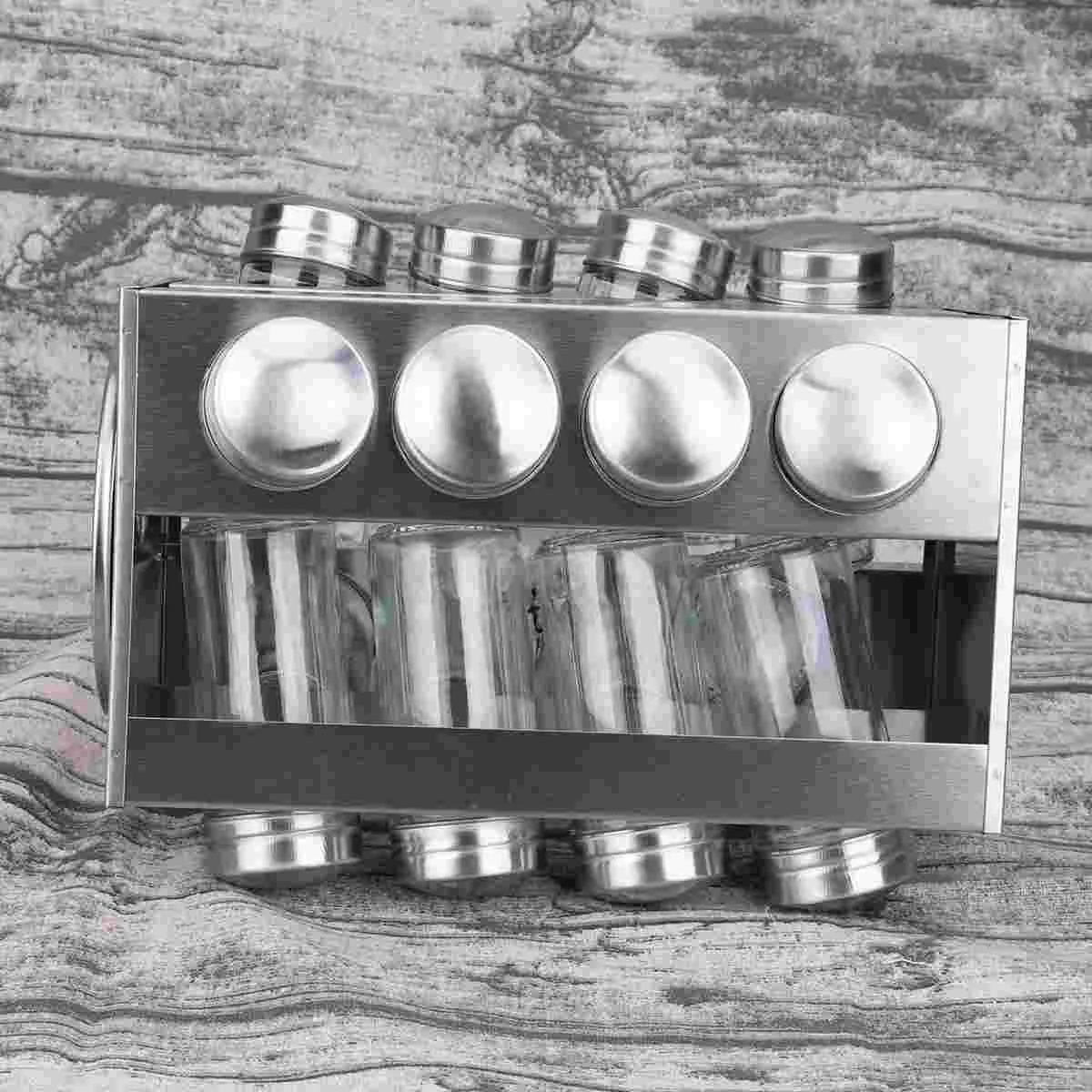 

Kitchen Seasoning Storage Rack Cruet Herb Spice Rack Shaker Salt Sugar Pepper Jars Seasoning Storage Bottles Container