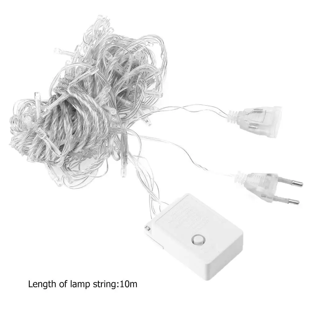 

10m/32.8ft 100 LED Lights String Romantic Wedding Festival Party Lighting Decorative Energy Saving Lamp EU Plug