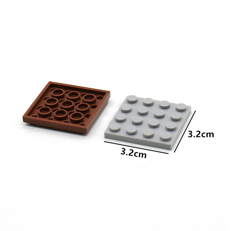 

4x4 Dots Building Blocks Toy Parts Thin Figures Bricks Plats Educational Creative Toys for Children Kids Gift 30pcs/lot