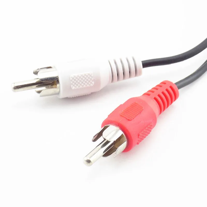 3 5 мм RCA гнездовой разъем стерео кабель Y-образный штекер на 2 Штекерный адаптер