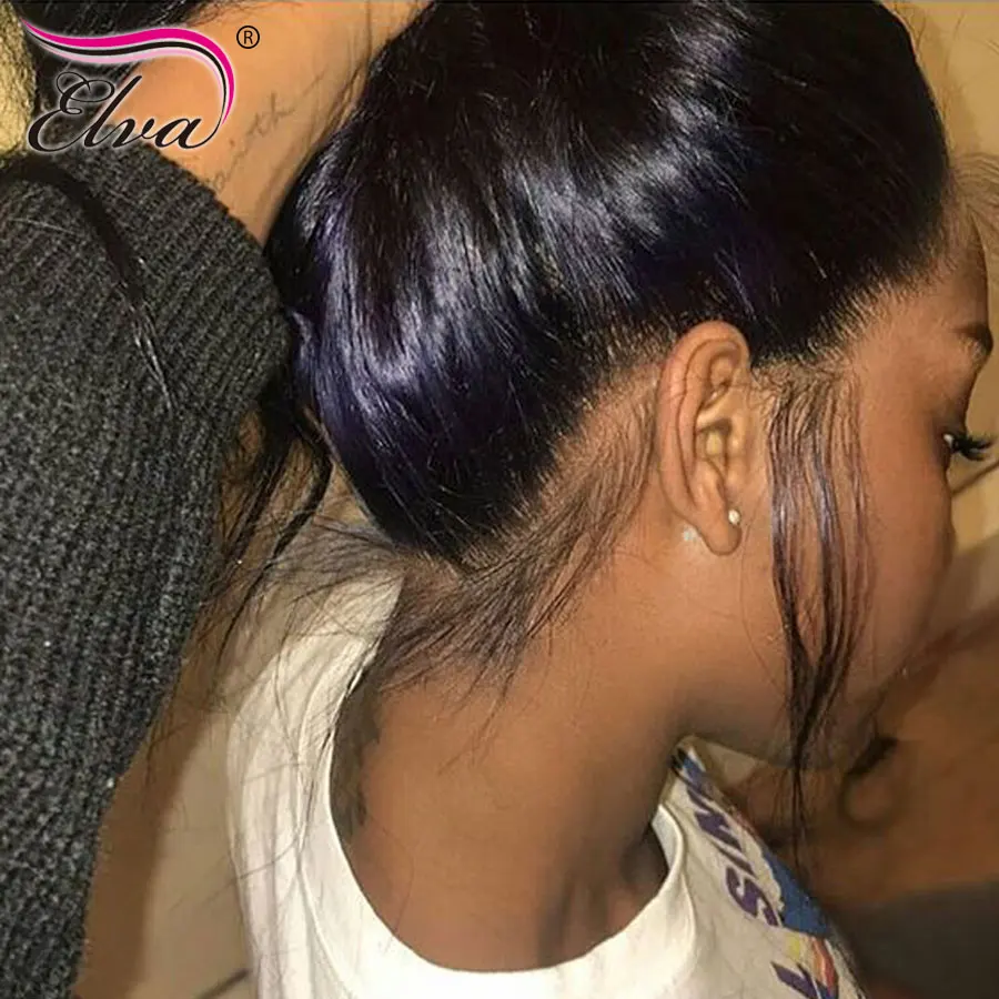 Elva Hair 13х6 кружевные передние человеческие волосы парики предварительно