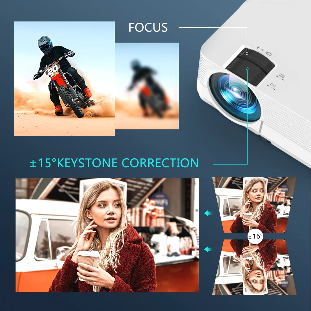 VANKYO Leisure 470 мини-проектор HD 1080P Wi-Fi синхронизирует экран смартфона 250 дюйма с