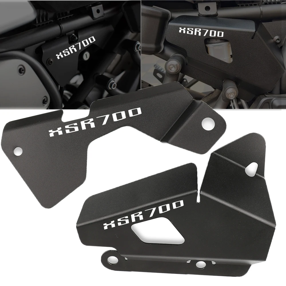 

XSR 700 Black Side Panel Frame Cover Brake Reservoir Guards Protector Set For YAMAHA XSR700 2015 2016 2017 2018 2019 2020 2021