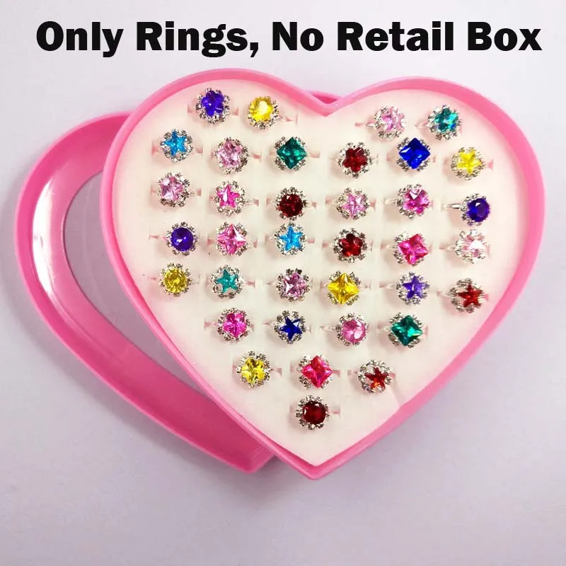 50 шт. детские игрушки кольца нарядная игра милые украшения для маленьких девочек