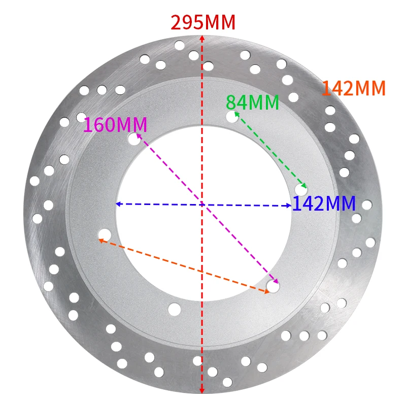 

Диск переднего тормоза мотоцикла для Honda NV400 DCY CB500 NT650 NT700 CB750 VFR750 VT750 CBR1000 ST1100 45351-MGR-670 45351-MBA-000