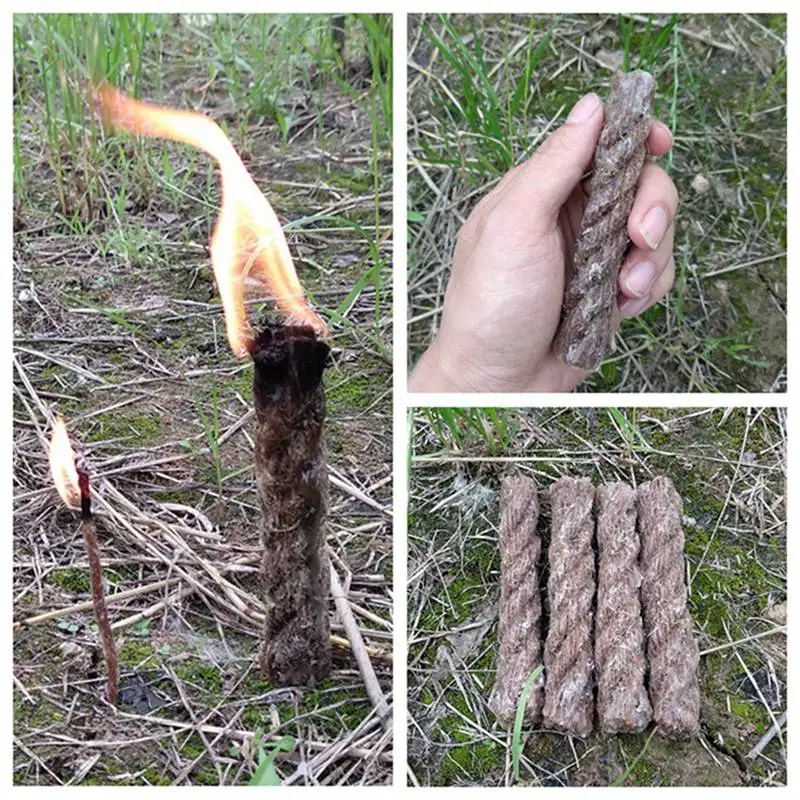 Для выживания на природе для кемпинга Водонепроницаемый Зажигалка вощеный