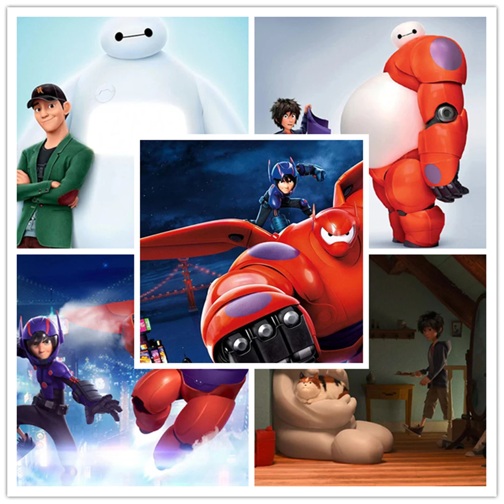 

Алмазная 5D картина «сделай сам» Disney, большой белый морской робот, полноразмерная вышивка, ручная работа, набор для украшения дома