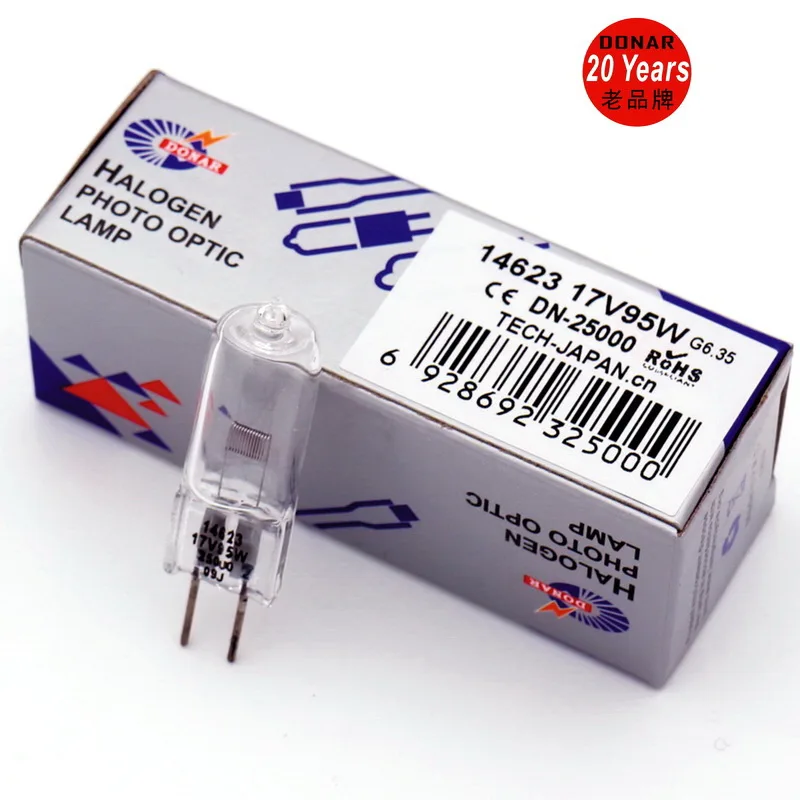 DONAR DN-25000 14623 17V 95W G6.35 17V95W двухштырьковая кварцевая галогенная лампа A-dec