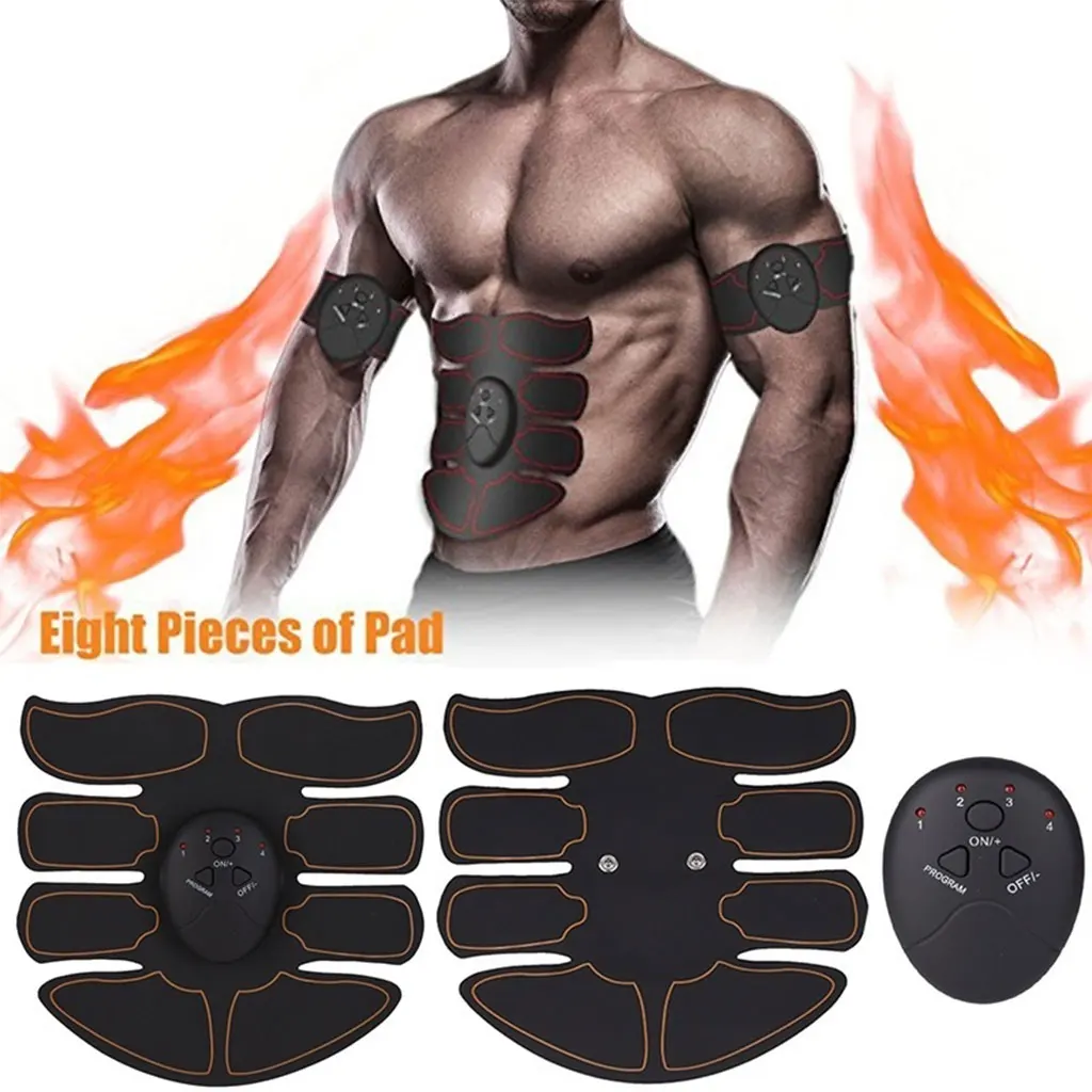 ABS Plastic Abdominal Trainer Rechargeable Simulator EMS Training Smart Body Abdomen Muscle Arm/Hip Exerciser | Спорт и развлечения