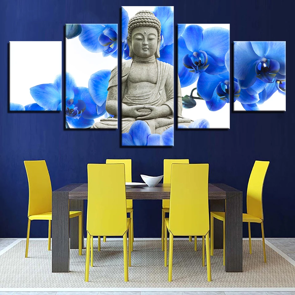 Будда синяя вера hd принты на холсте картины стены искусства рамки домашний Декор