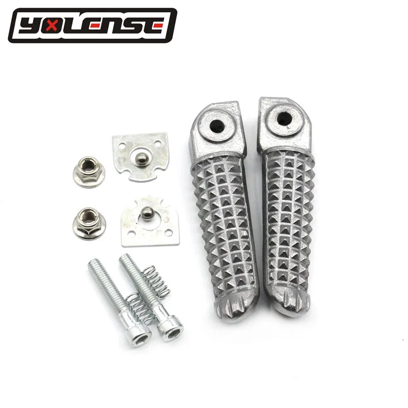 

1Set Aluminum Motorcycle Rear Passenger Foot pegs foot rest with Brackets For Yamaha YZF R6 YZFR6 YZF-R6 2006-2015 Footrest