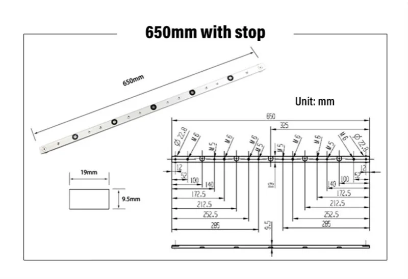 Aluminium alloy T-tracks Slot Miter Track And Miter Bar Slider Table Saw Miter Gauge Rod Woodworking Tools DIY