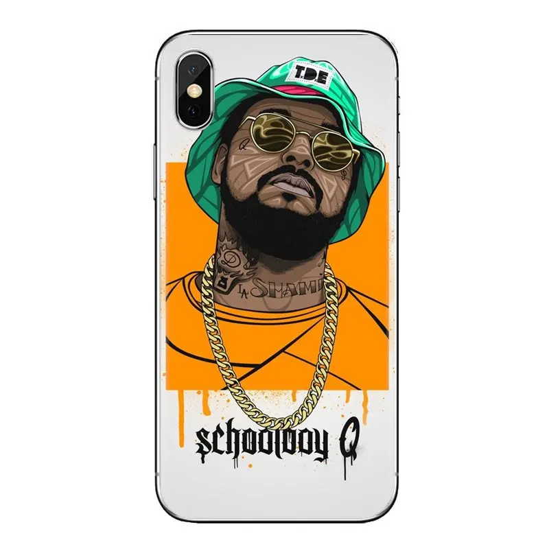 Хип-хоп школьник q для iPod Touch Apple iPhone 4 4s 5 5S SE 5C 6 6S 7 8 X XR XS Plus MAX прозрачный мягкий