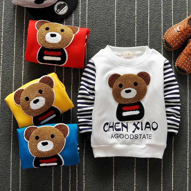 Модная детская теплая футболка для мальчиков и девочек IENENS топы одежда малышей