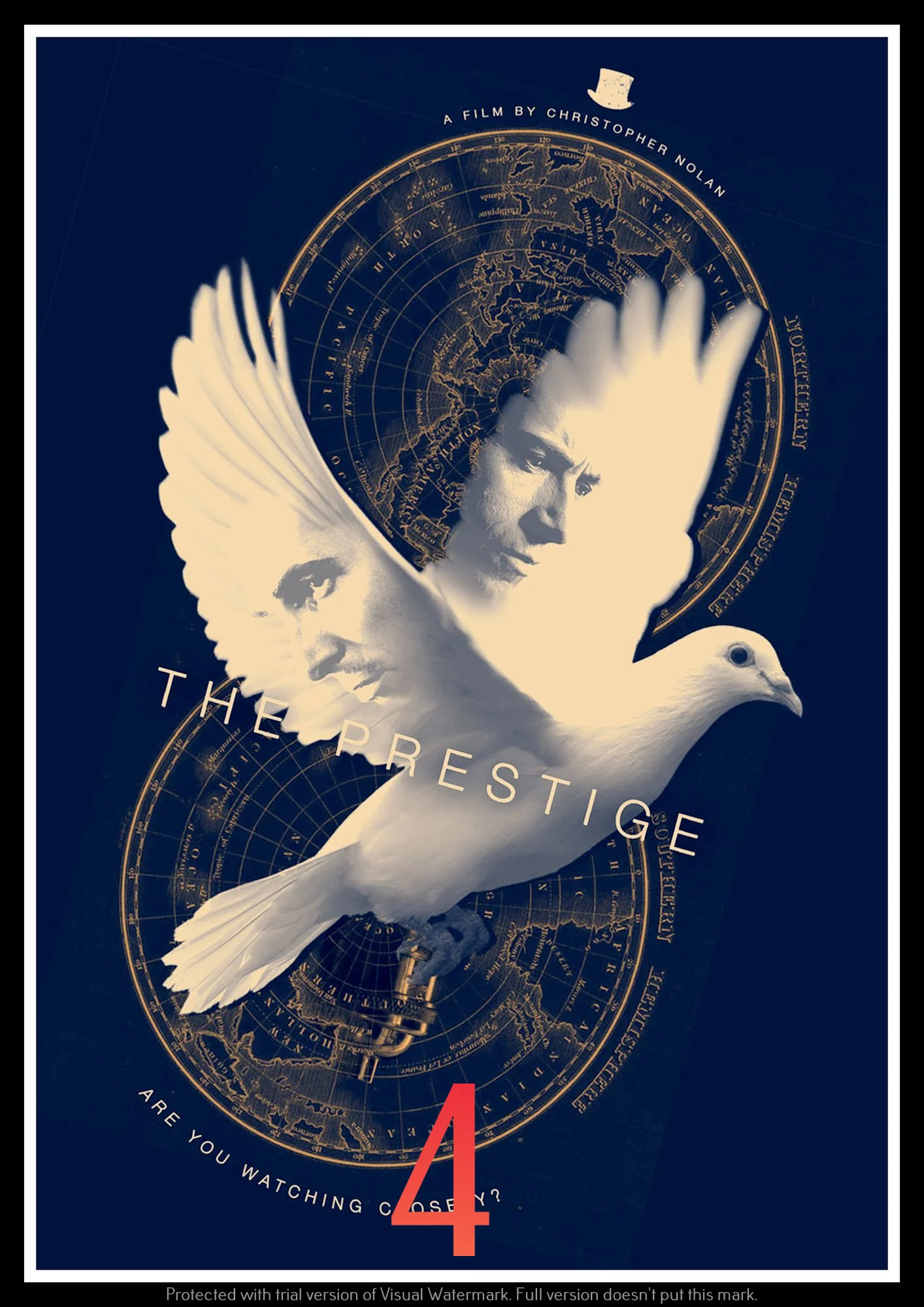 Стикеры для стен с надписью The Prestige | Дом и сад