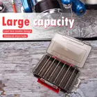 Чехол для рыболовных снастей, двусторонний пластиковый держатель для винтов, охотничье снаряжение, коробка для рыболовных приманок Органайзер с отделениями