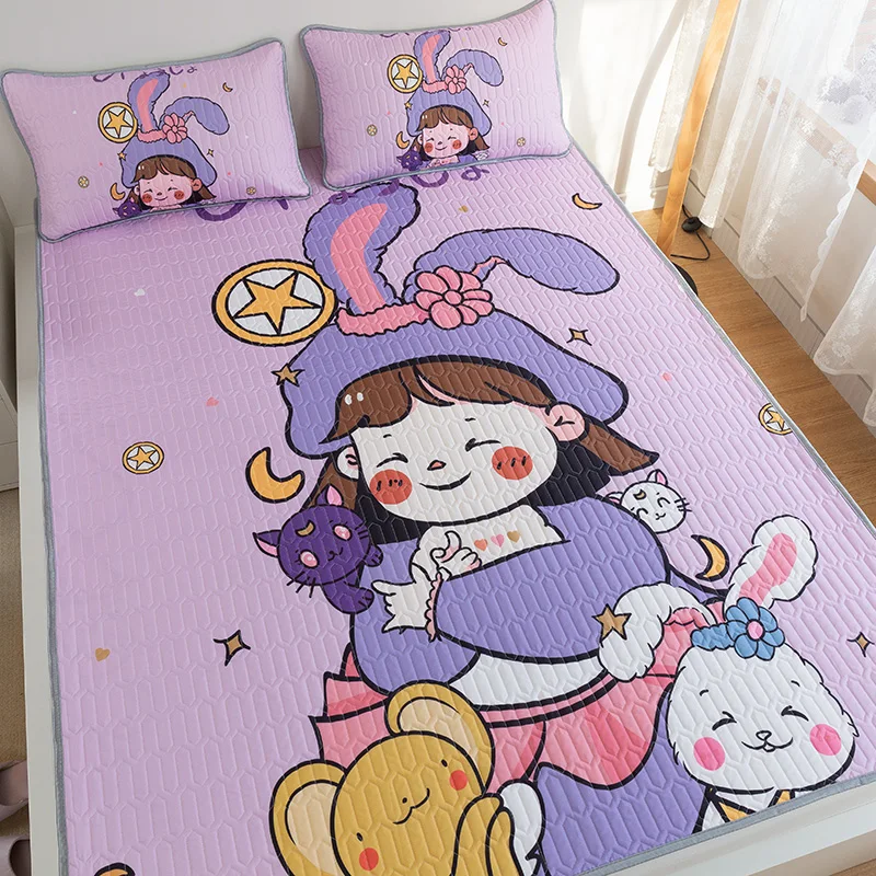 Летние простыня ледяной шелк матовый мягкий и комфортный латексный матрас