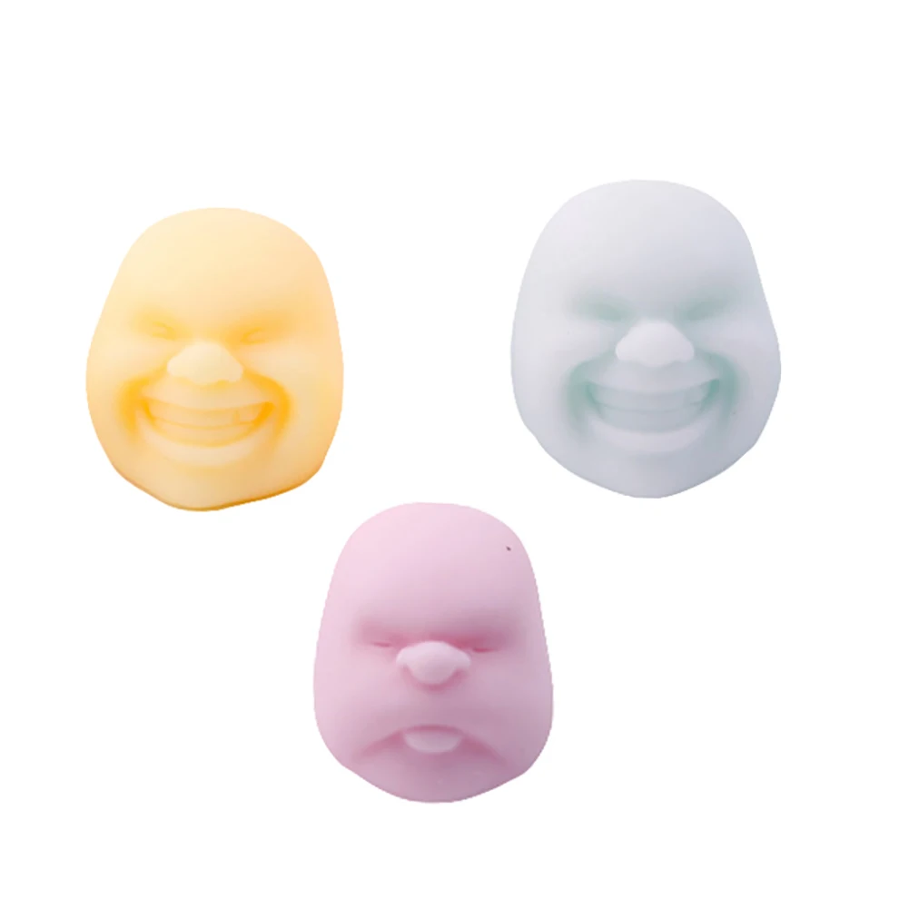 

Adults Kids Human Face Ball Squishying Halloween Gag toy Squeeze toy Emotion Vent Toys Stress Reliever adult Funny Gift Toy