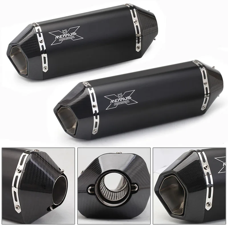 Универсальный мотоциклетный модифицированный глушитель выхлопных газов Remus 51 мм