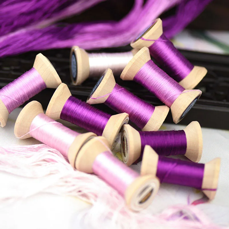 Нитки для шелковой вышивки/Нитки яркого цвета/катушки ниток вышивки/домашние