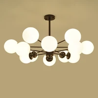 e27 bulb chandelier lighting moden bean lamp living dining room bedroom glass lampshade chandeliers light fixtures