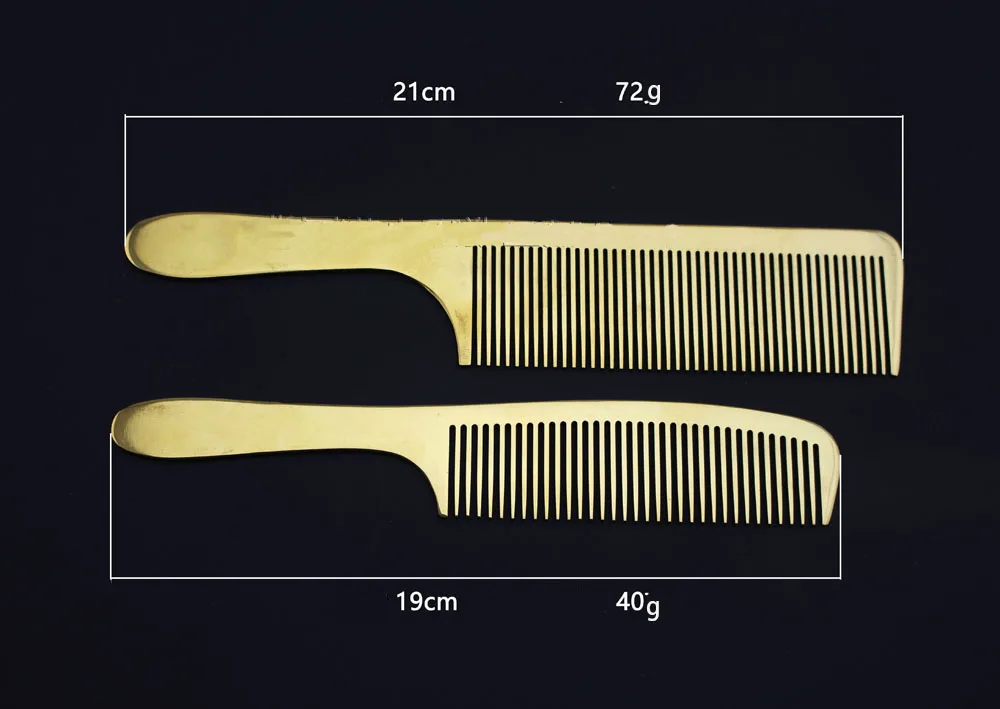 Расческа для волос из нержавеющей стали Золотая Парикмахерская Щетка