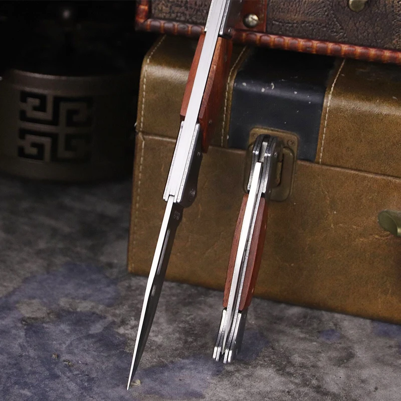 Походный нож высокой твердости складной для самообороны с креплением на