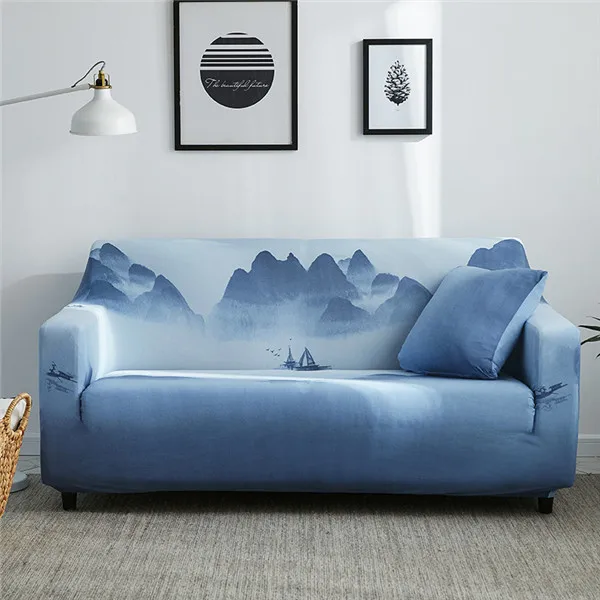 Color 12 Christmas Style Couch Cover Cotton Elastic Sofa Cover for Living Room Slipcovers Sofa Towel Single/Two/Three/Four-seater - Цвет: Color 12