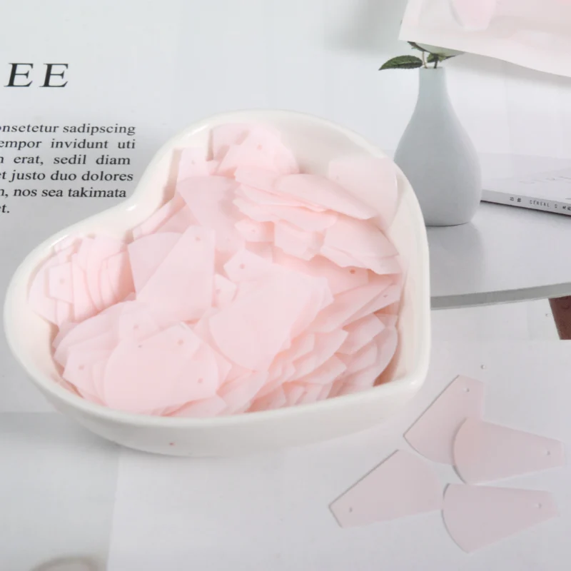 Прозрачный матовый розовый 30 г/лот смешанные формы ПВХ свободная фотография