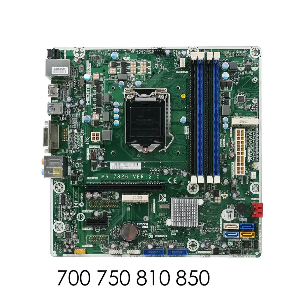 784740-001 для HP 700 750 810 850 десктопная материнская плата MS-7826 VER: 2 0 784740-501 784740-601 100%