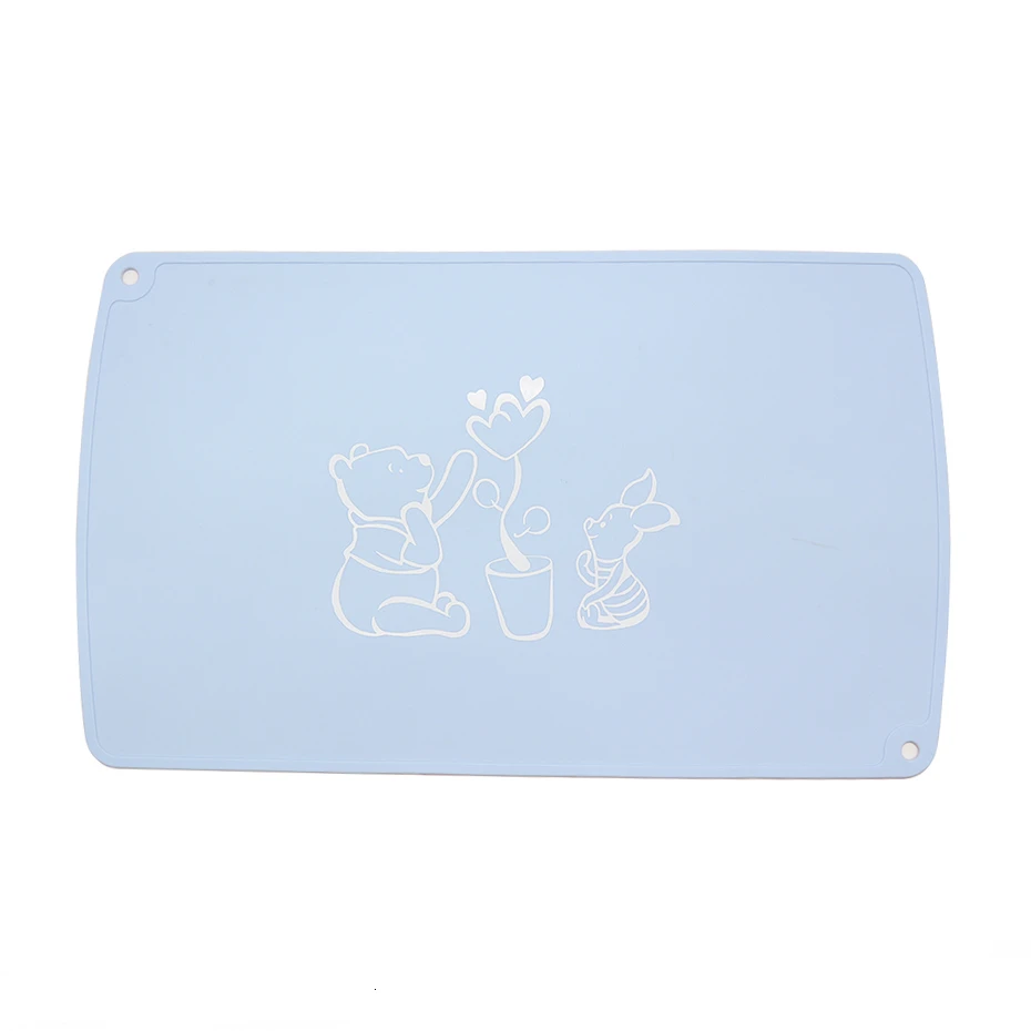 Bear blue Силиконовая подставка для малышей, детский коврик для тарелок, силиконовый коврик для стола, водонепроницаемый Теплоизоляционный кухонный гаджет, легко чистится - Цвет: Bear blue