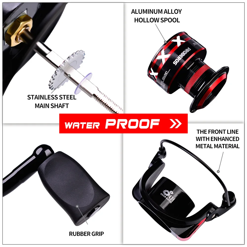 Металлическая Рыболовная катушка качественная для спиннинга рыболовная ловли