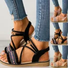 JAYCOSIN женские сандалии Летняя Пляжная обувь для женщин 2021 пляжные сандалии с открытым носком в богемном стиле сандалии на плоской подошве