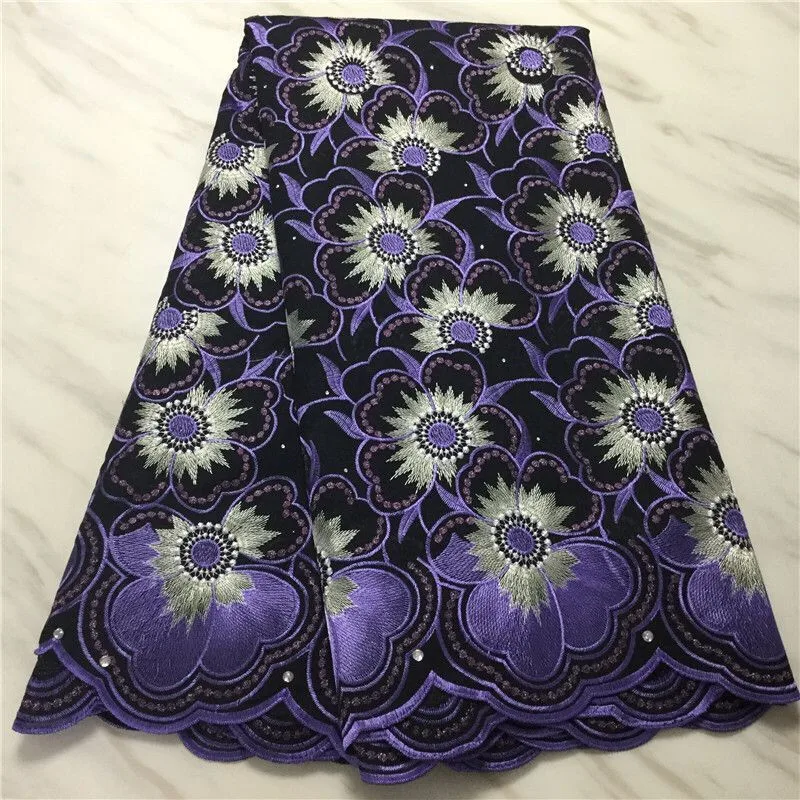 

African Lace Fabric White Cotton Swiss Voile Lace High Quality 2020 royal blue New Arrivals Nigerian Bridal Stones lace fabrics
