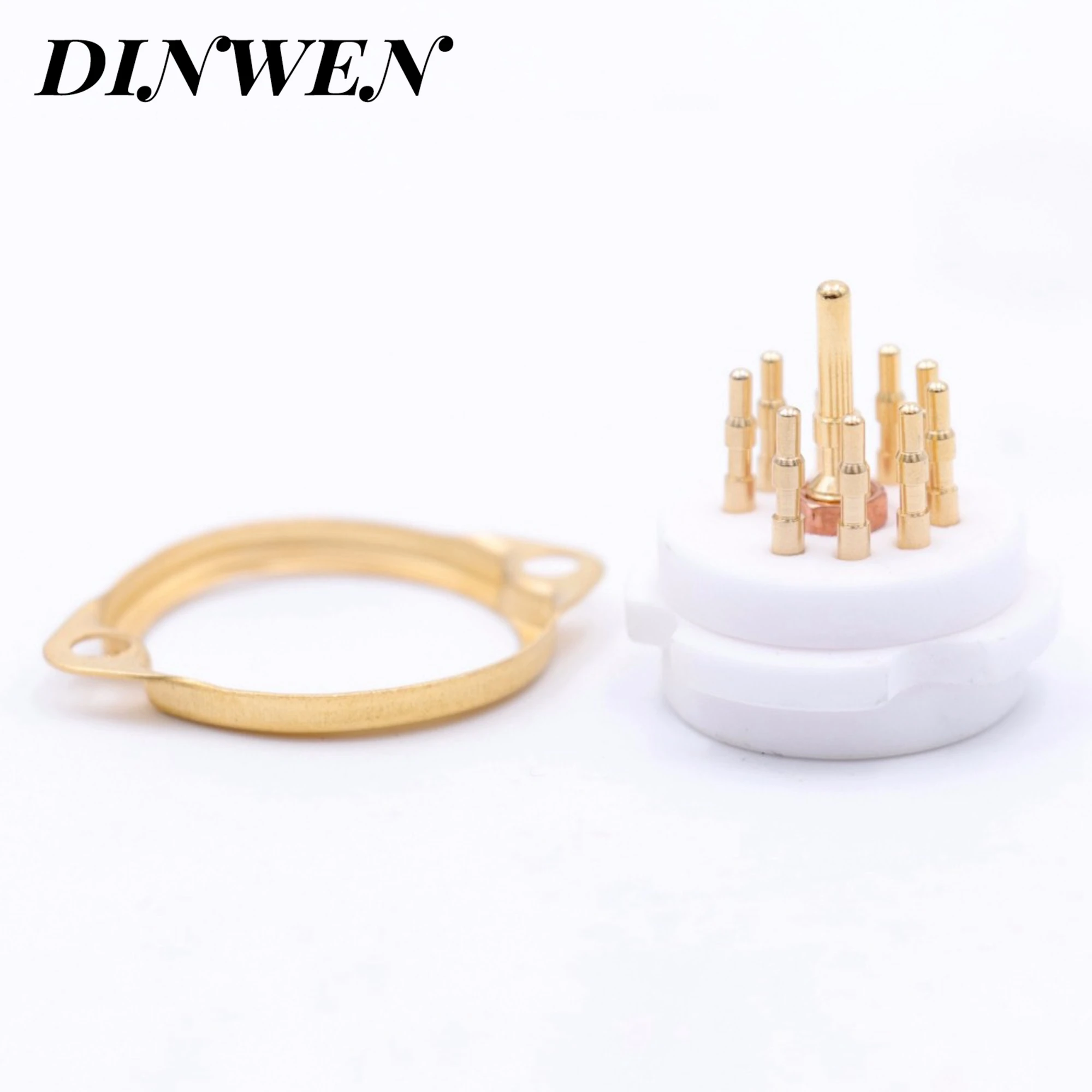 2 шт. 9 контактный трубчатый разъем высококачественная керамическая база клапана