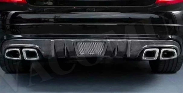 Диффузор для заднего бампера из углеродного волокна губа Mercedes Benz C Class W204 C63 седан