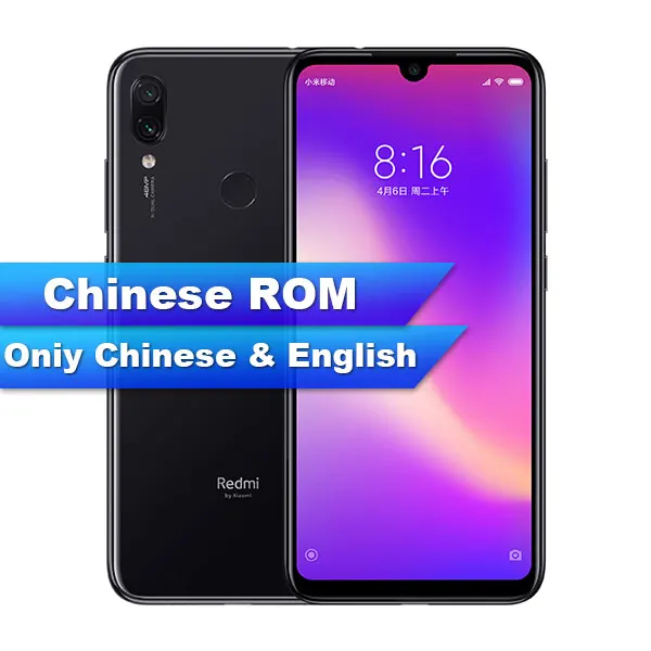 Глобальный Встроенная память Xiaomi Redmi Note 7 Pro 6 ГБ 128 Гб Смартфон Snapdragon 675 Octa Core 4000 мАч 6,3 в форме капли с Экран 48+ 13 Мп - Цвет: Black Chinese ROM