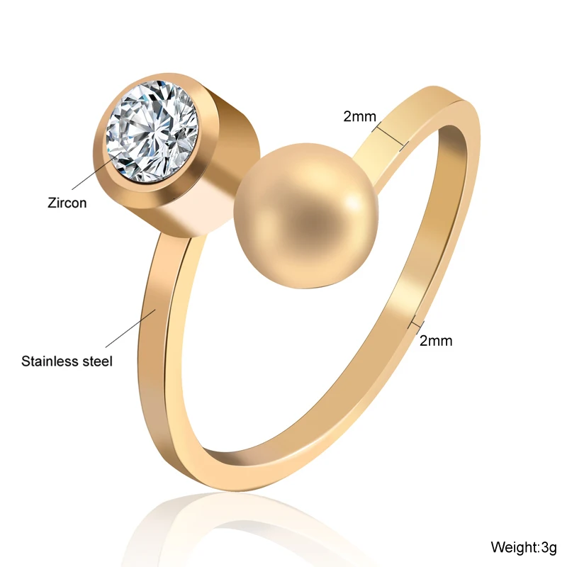 Новые кольца из нержавеющей стали золотого и серебряного цвета, титановые кольца для женщин с искусственным жемчугом, женские кольца для свадьбы, помолвки, вечерние ювелирные изделия
