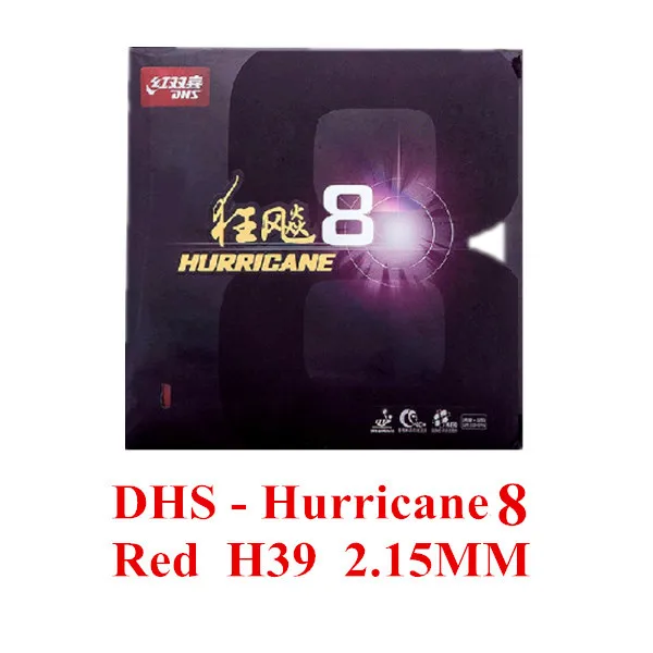 Red H39 DHS ураган 8 Hurricane8 8 Pips-In H8 настольный теннис резиновый пинг-понг Tenis De Mesa Hurricane-8 - Цвет: Red H39