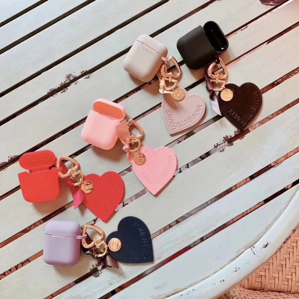 Чехол для наушников с Bluetooth для Airpods чехол s 1 2 Love украшение Мягкий силиконовый чехол для наушников для Apple Air Pods сумка для гарнитуры