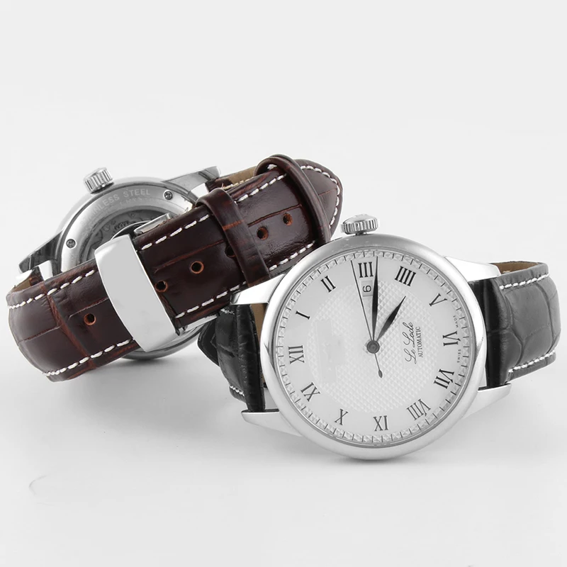 Ремешок Универсальный из натуральной кожи браслет со стальной